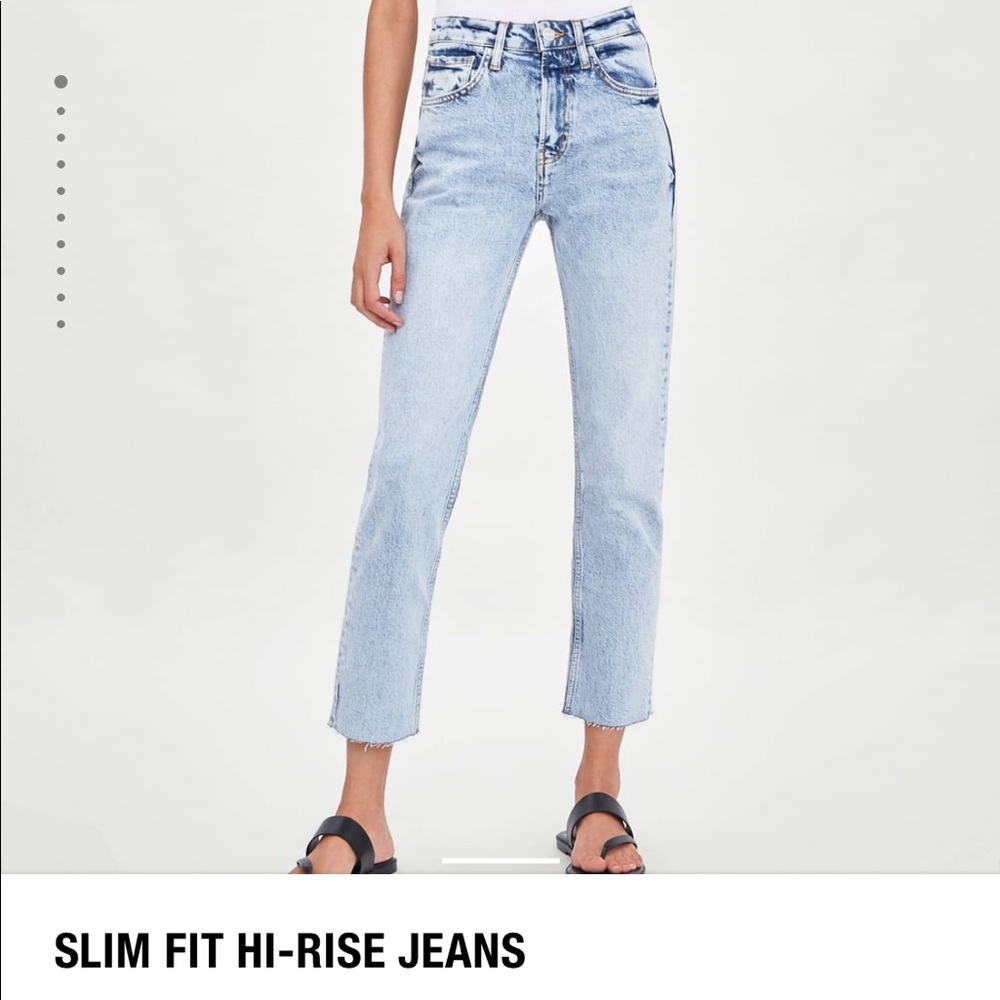 ZARA Slim Fit High Rise Jeans